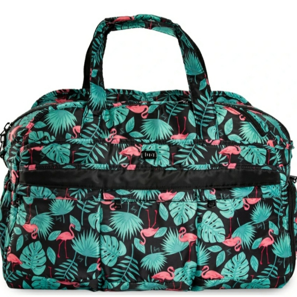Lug Quilted Weekender Bag---Flamingo Black Airbus